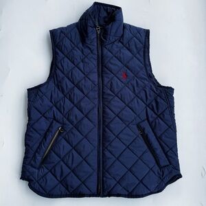 Ralph Lauren Blue Quilted Vest